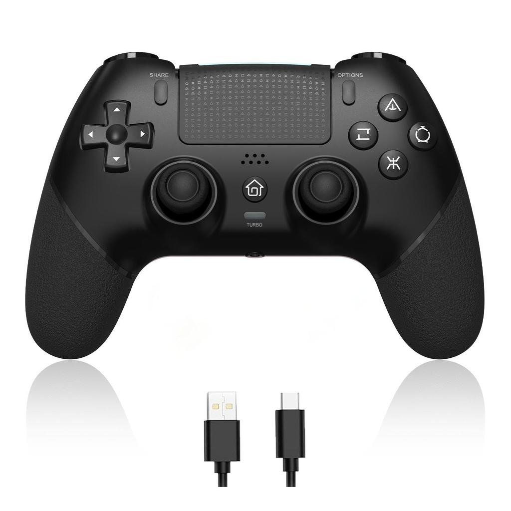 Sungale PS4 Controller 2025 Upgraded with Back Bluetooth Macro 1000mAh Compatible with Headphone Hole PC 16 Hours of Continuous Japanese Instruction