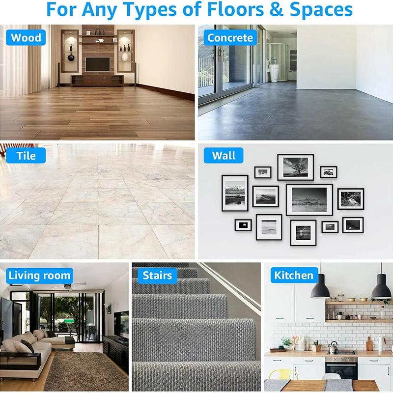 Dual Sided Washable Removable Rug Stopper Non Slip Adhesive Prevent Curl for Hardwood Floors Grip Carpet Corners