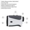 Golf Rangefinder With Slope Telescope 6x LCD 905nm Laser Type C Straight Line Horizontal Vrtical Distance Slope