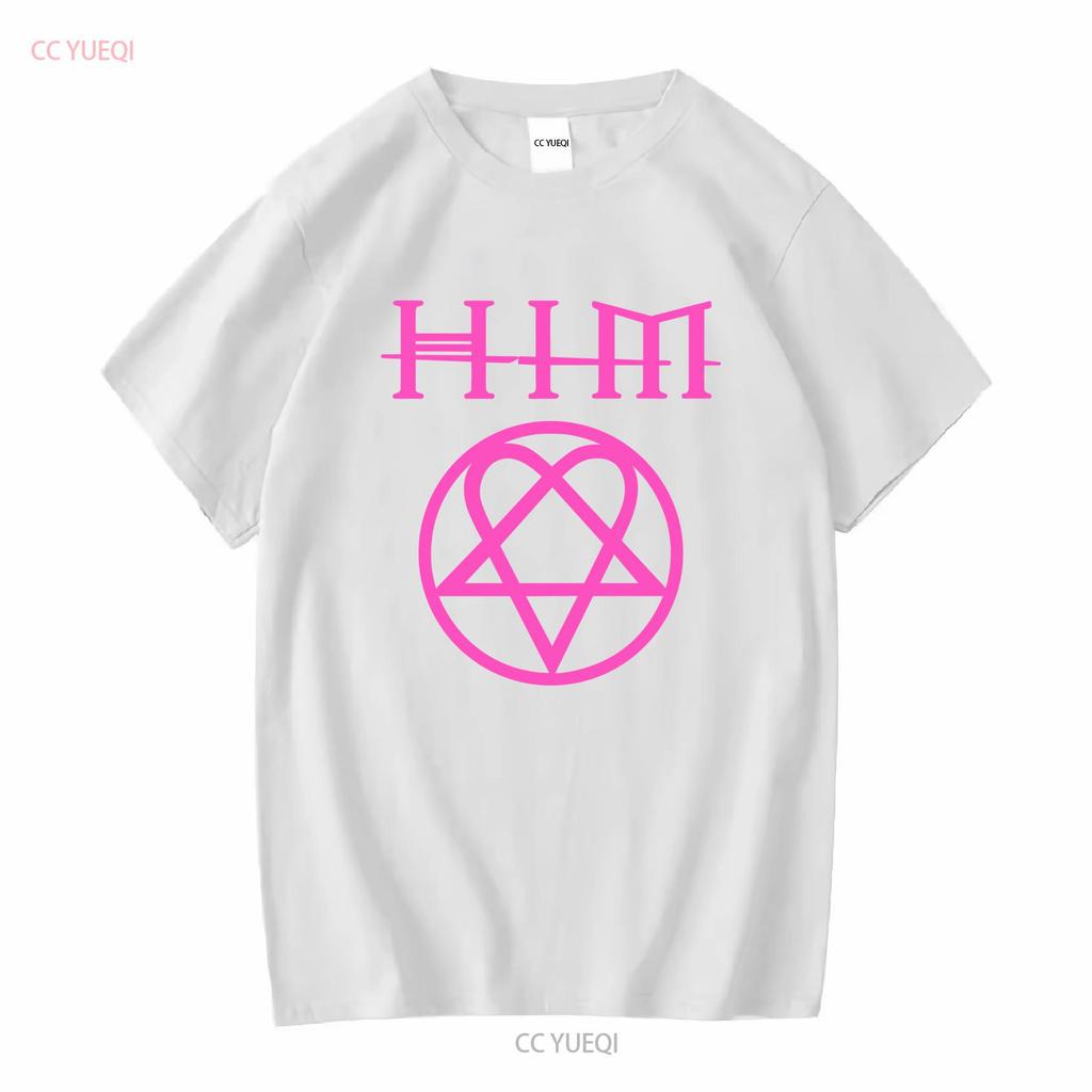 HIM Heartagram His Infernal majesty Band T Shirt Mens L Goth Metal vintage Washed Casual designer clothes graphic Unisex