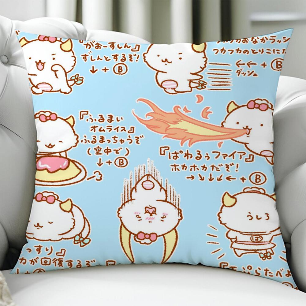 Kawaii GGaopowerroo cushion cover Birthday Anniversary Gifts Double Sided Printed Zipper Cushion Cover Soft Skin Bedding