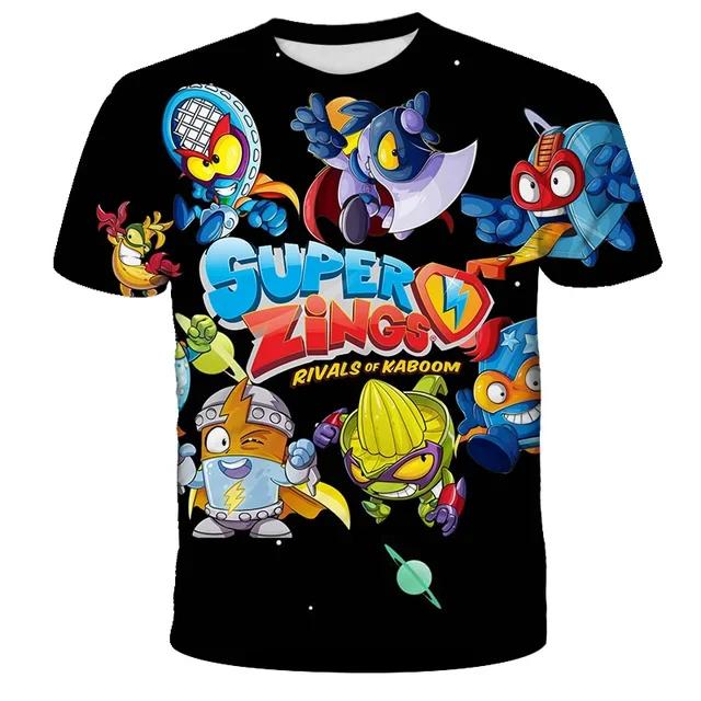 Kids Summer New Casual Funny Cartoon Game 3D Print O-neck T-shirts 3-13 Years Boys Girls Outfits Tops Children Clothes
