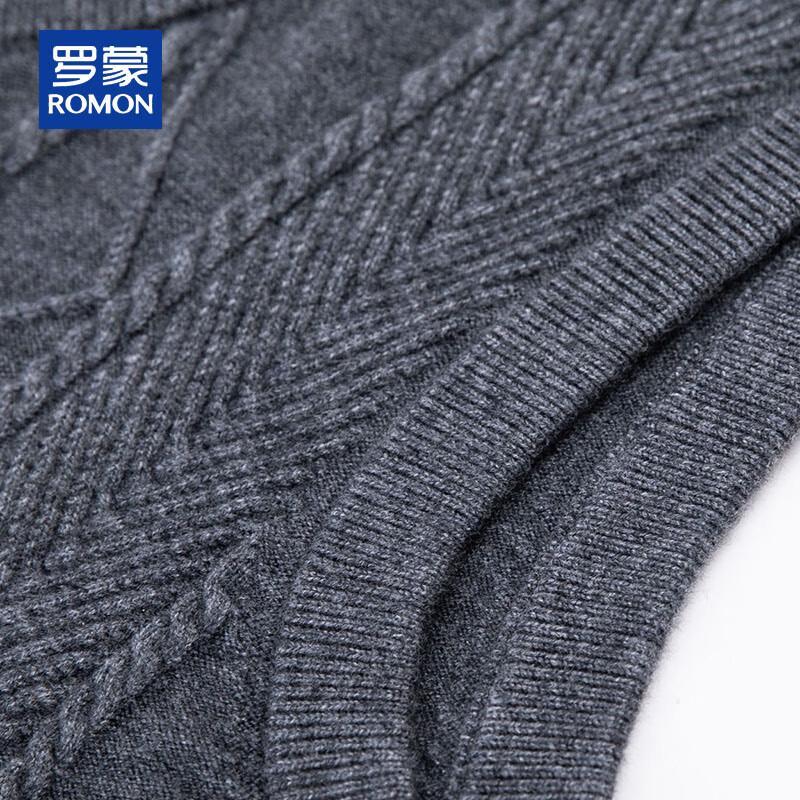 ROMON Men's V-Neck Knitted Sweater Vest