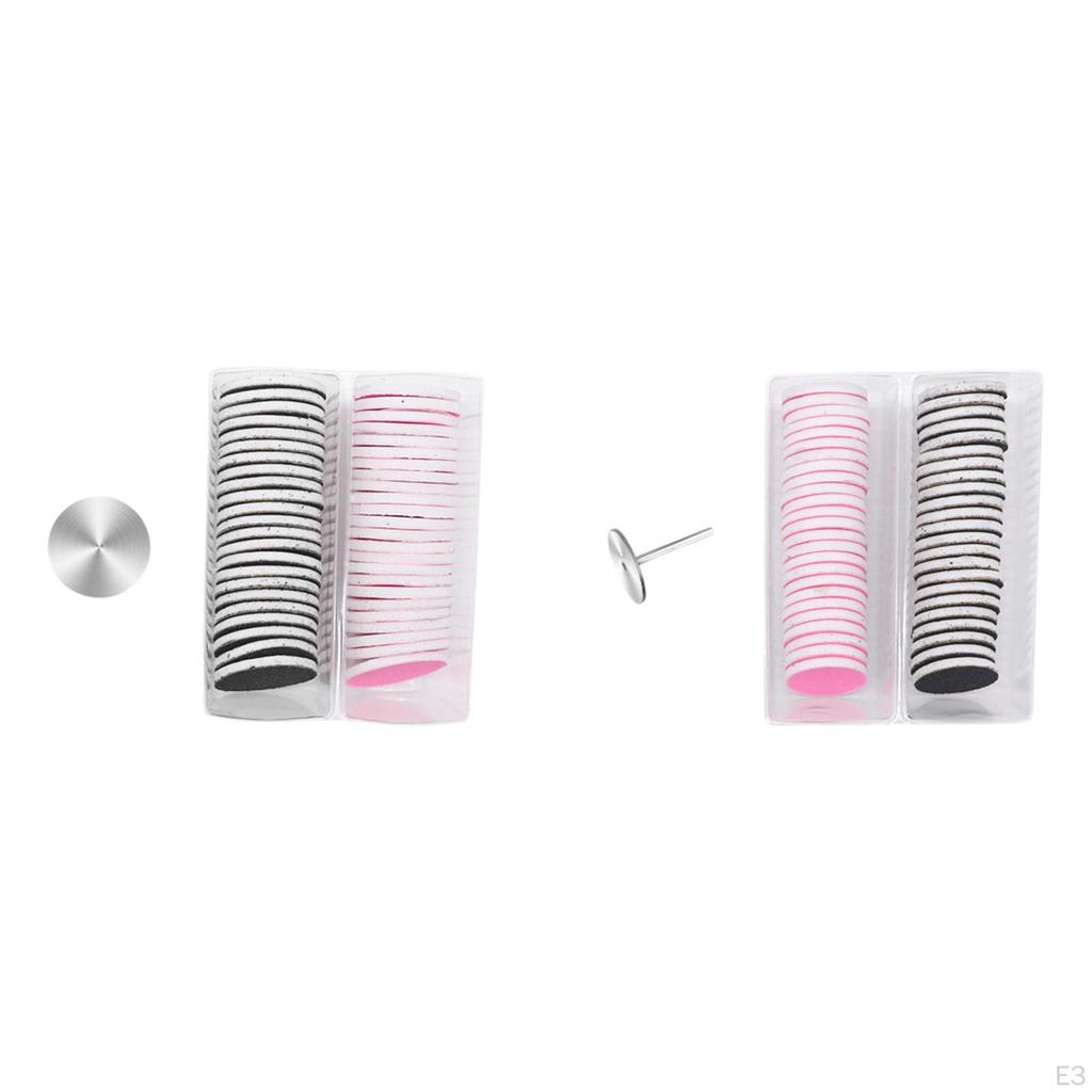 50 Pieces Replaceable Sanding Paper Foot File Sandpapers Sandpaper Pad disks Polishing for Electric