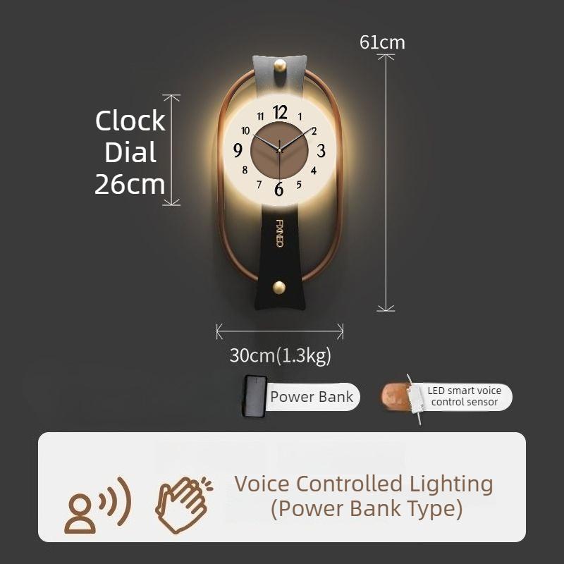 

Luminous Wall Clock Modern Wall Watch Luxury Aesthetic Large Clocks Minimalist Silent Elegant Living Room Watches Home Decor
