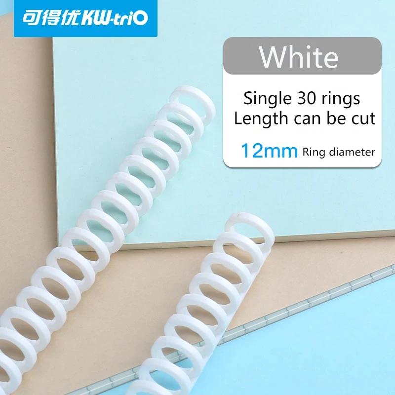 30 Hole Loose-leaf Plastic Binding Ring Spring Spiral Rings for 30 Holes A4 A5 A6 Paper Notebook Stationery Office Supplies