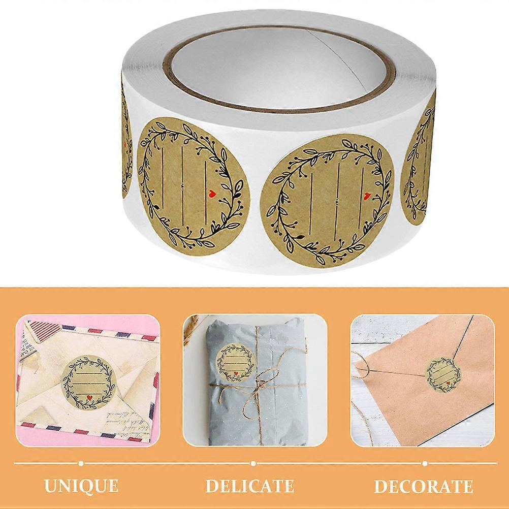 Multi-Use Stickers Roll Baking Stickers for Gift Sealing 8 Rolls