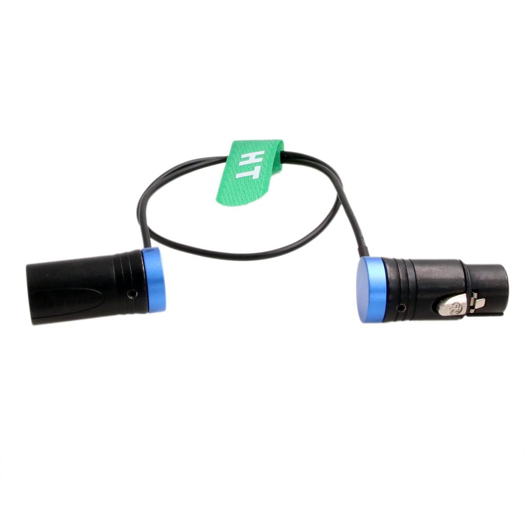 HangTon Audio Cable Low Profile XLR 3-Pin Male To Female for Microphone Camera Sound Devices 888 633 Zaxcom Zoom Audio Recorder Blue 20 Inch