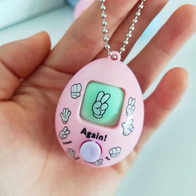 Carta Forbici Sasso Portachiavi Giocattolo Divertente a Forma di Uovo Gioco Morra Portachiavi da Appendere