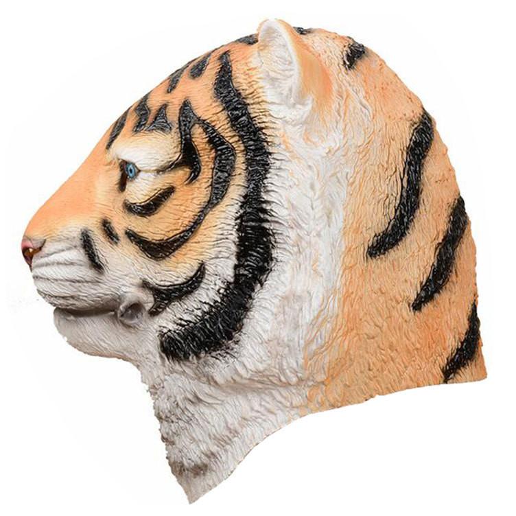 New Latex Tiger Mask For Halloween Festivities And Carnival Stage Performances