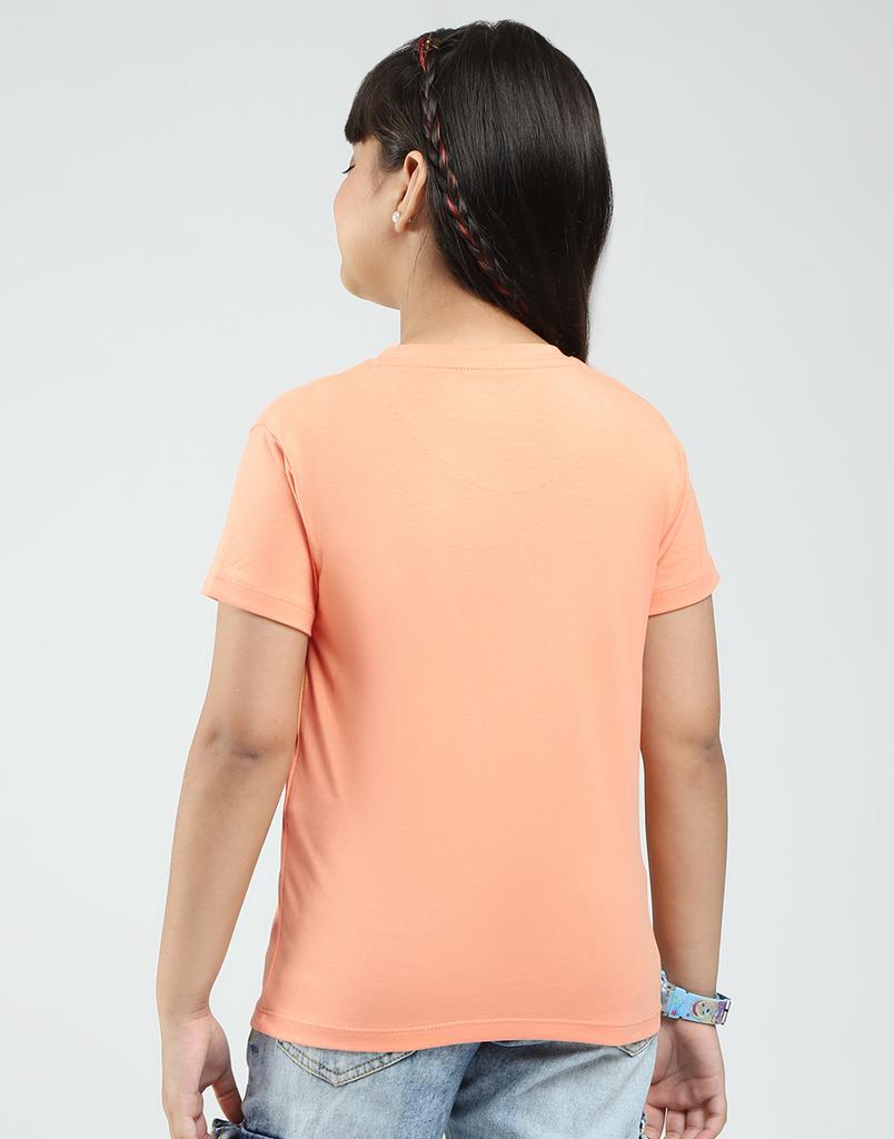 MONTE CARLO Mädchen bedrucktes Rundhals-Top (Packung mit 2)