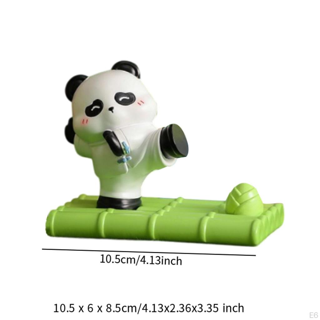Panda Figur Telefon Halter Kreative Geschenk Stilvolle Handwerk Kunstwerk Tier Statue Skulptur für