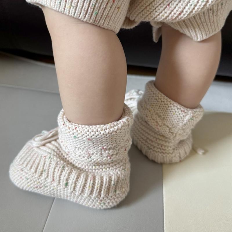 Handicraft Knitted Thermal Baby Shoes Soft First Walking Shoes for Baby Infant Prewalker Shoes Footwear Breathable