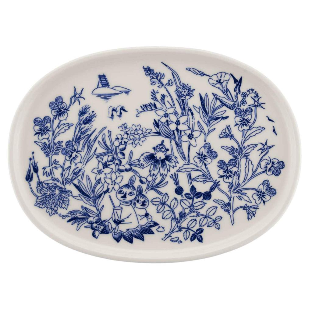 [Officially Imported] Moomin Arabia Hal Serving Plate, 23 X 17 Cm, Moomin Tableware, Arabia, 1073504