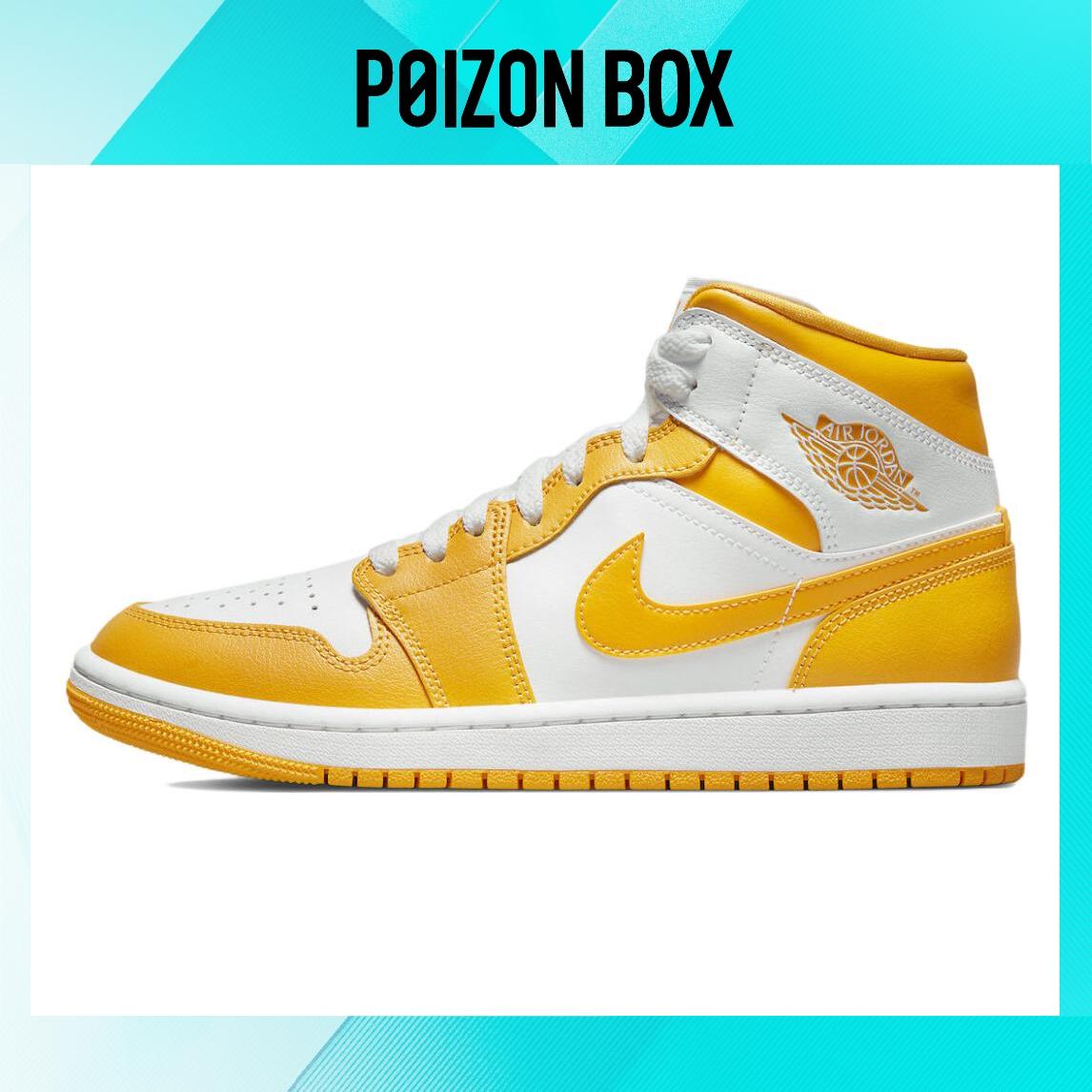 

кроссовки Jordan 1 Mid White University Gold (W) BQ6472-117