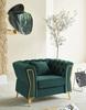 Armchair Emy Green With Cushion  Cm 104X83X76