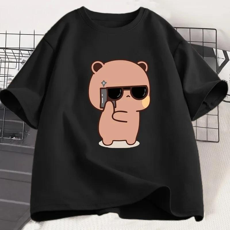 ZX Tee Bubu Dudu Couple T-shirt Panda Is A Spy Love Event  Cute T-shirt  Men Gift Valentine's Day graphic t shirts women clothing