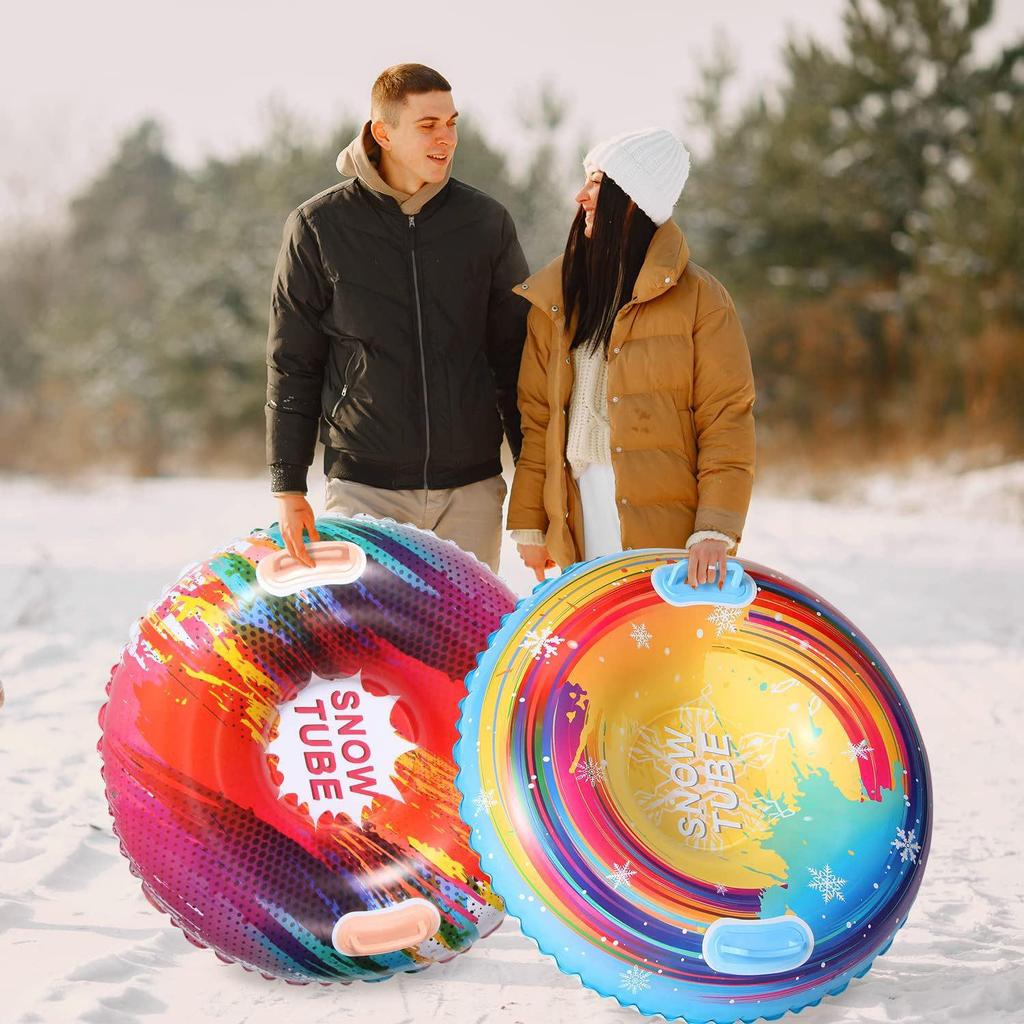 Inflatable Cold-Resistant Snow Tube for Kids - Anti-Rollover Design