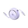 Apple Iphone 15 Lightning Typec Charging Cable With 100w Power And Retractable Design For Travel And Office