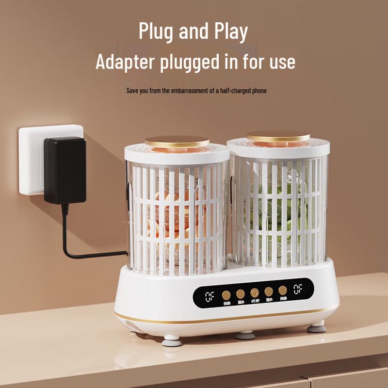 ZISIZ Portable Double-Barrel Mini Washing Machine