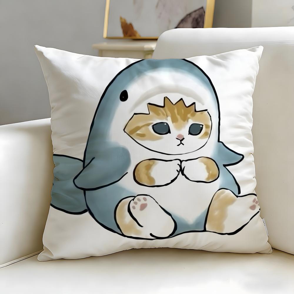 popular cartoon Mofusand Cushion Cover Soft & Easy-Wash Pillow Case – Versatile for Couch, Bed, Travel and Office
