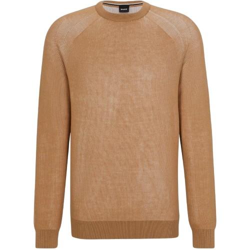 BOSS Mens Fine Knit Raglan Jumper