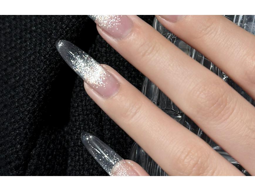 GaoYa Cat Eye Nail Polish Gel - 2025 New Flash White Elf Glass Beads