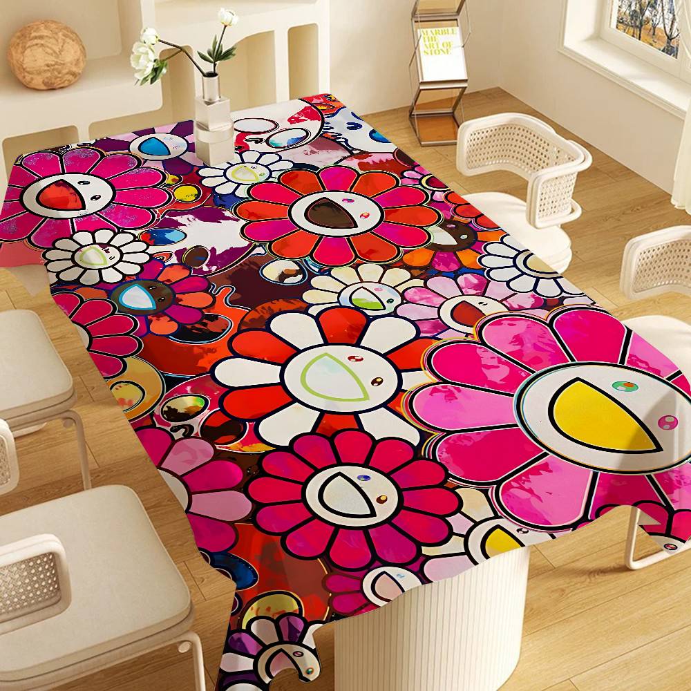 Kunst T-Takashi Tischdecke Geburtstagsparty Hochzeit Weihnachten Tischabdeckung Abwischbare Schreibtischdecke Dekor Abdeckungen Rechteckig