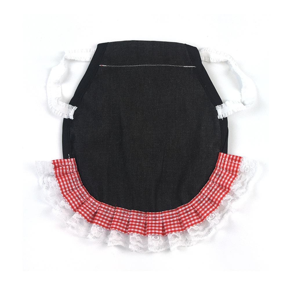 

Товары для животных Жилет для домашних животных Курица Эластичная кружевная одежда Грудь Спина Black Denim