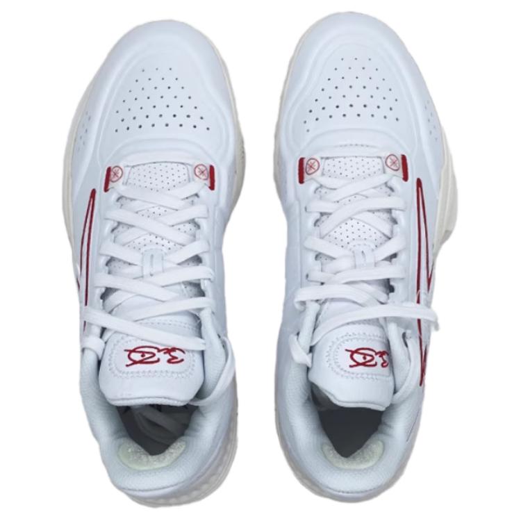 Li Ning Wade Generation Z Comfortable Minimalist Non-Slip Wear-Resistant Low-Top Basketball Shoes Men sneaker White ABPU039-1