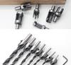 23-Piece Titanium-Plated High-Speed Steel Chamfering Drill Bit Set with Hex Shank