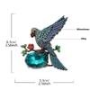 Winged Parrot Brooch High-End Women'S Luxury  Animal Brooch Elegant Niche Design Lapel Pin Suit Coat Jewelry Accessory