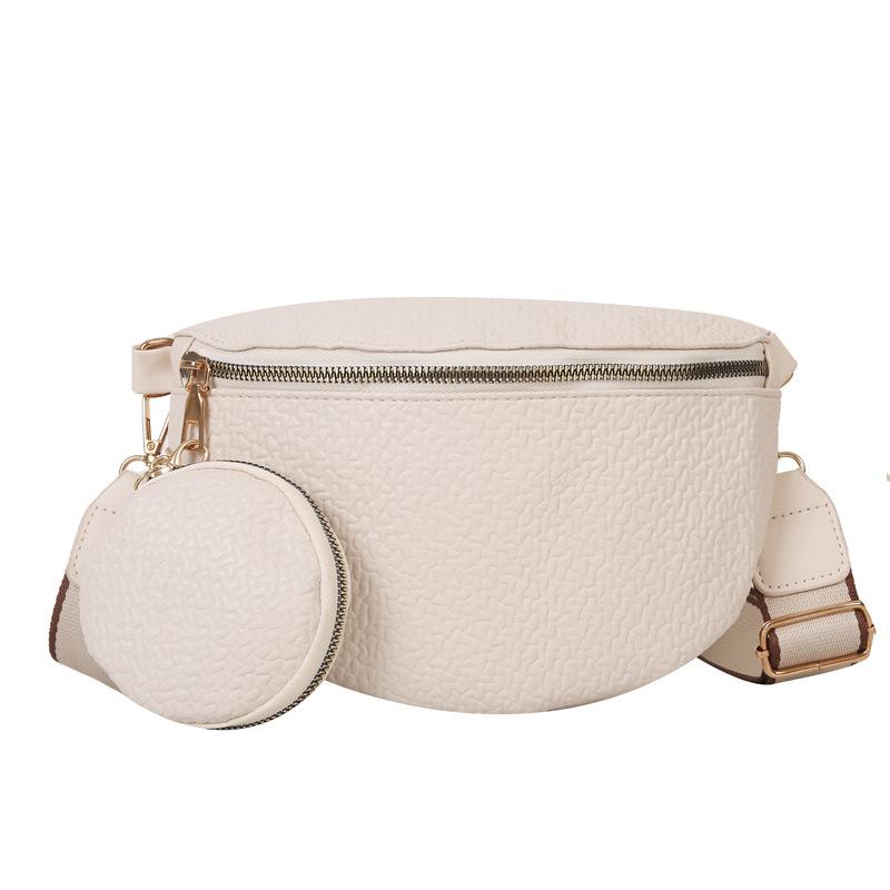 Korean version of women's shell bag new fashion Korean version of simple ins crossbody breast bag girl shoulder slash fanny pack