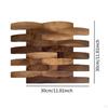 3D Textured Wood Wall Panel 30x30cm Nordic DIY Room Decor Tile Easy Installation for