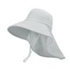 8555 Summer outdoor sunscreen visor versatile large brim shawl fisherman's hat with ponytail hole hat women
