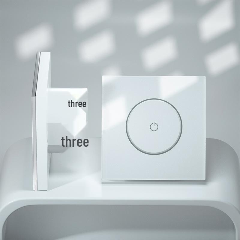 Smart WiFi Touch Switch Panel with Voice Control, Mijia Compatible, Mobile Remote Function, 86 European Standard