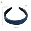 1pcs Satin Sponge Headband for Women Solid Colors Thick Hair Hoop Hairband Fashion Hair Accessories