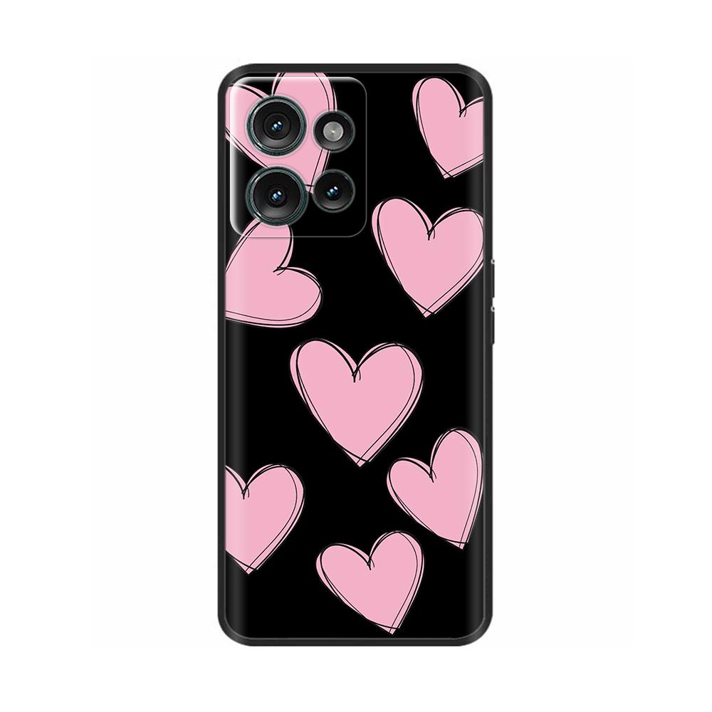 Black Case For Motorola MOTO Edge 50 5g Back Cover Phone Case For MOTO Edge 50 Edge50 Soft Silicone Bumper Shockproof Para Coque