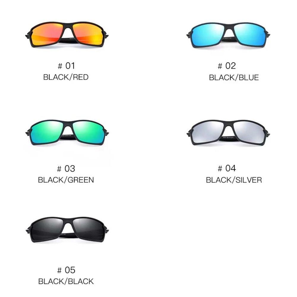Square Frame Cycling Sunglasses Lightweight Outdoor Sports Glasses  Climbing Skiing
