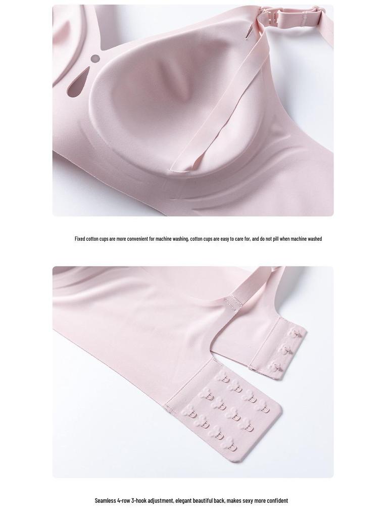 Plus Size Maternity Nursing Bra: Anti-Sagging, Thin, One-Piece Front Buckle, Perfect for Summer.
