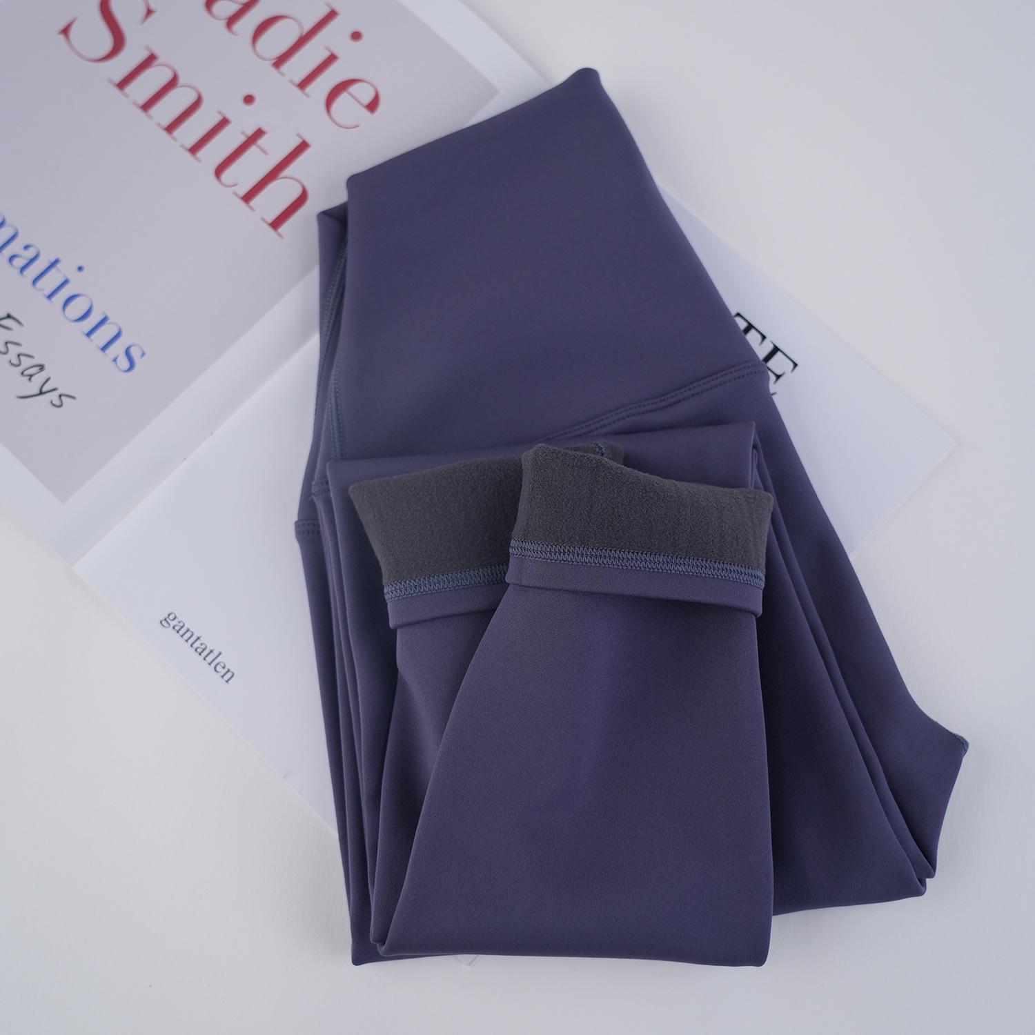 

Женские леггинсы для йоги с высокой посадкой и флисовой подкладкой - Утягивающие, теплые и удобные фитнес-брюки Small