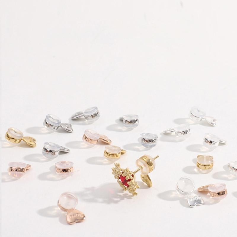 Set of 20 Earlobe Supports Stylish Adjustable Earring Lifter Ear Accessory Charm Easy To Use Silicone Earring Lifters
