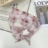 Headscarf Xia women's pastoral new versatile silk scarf high-end sense multi-use antique headband hair accessories headgear triangle scarf waist tie