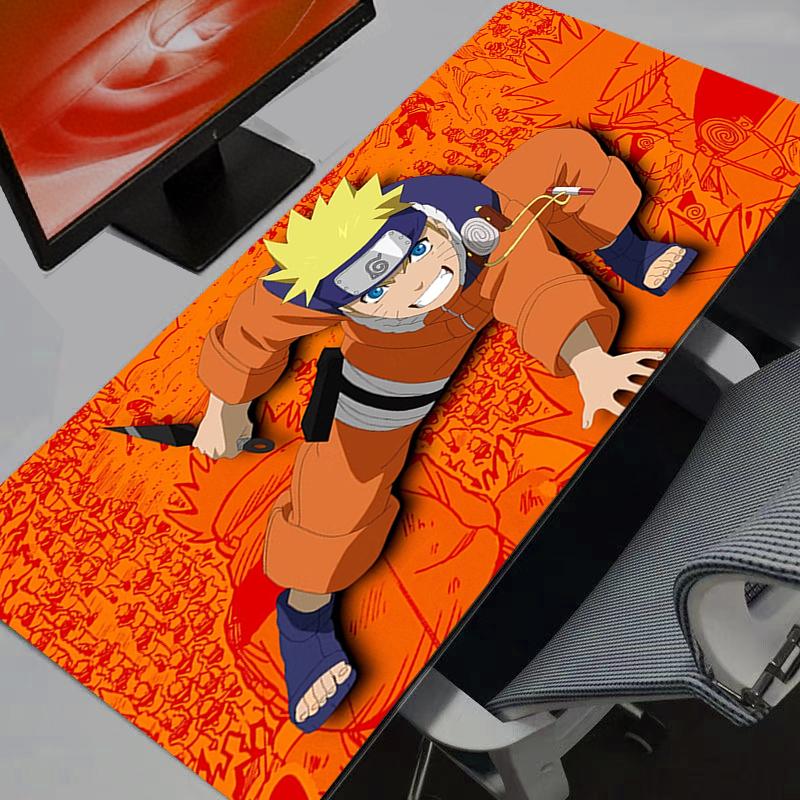 Mouse Pad Anime Naruto Uzumaki Gaming Accessories Varmilo Keyboard Desk Mat Gabinete Gamer Rug Carpet Mousepad Mouse Mats 30x80x0.2cm