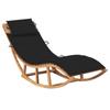 Day and Night - Day and Night Rocking Lounger with Solid Teak Wood Cushion