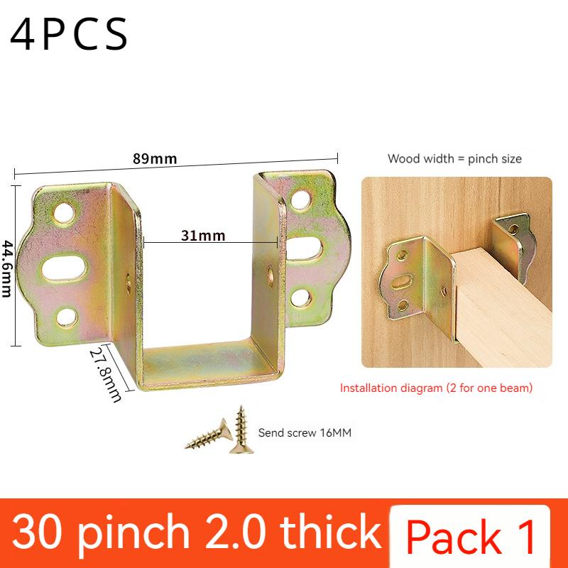 

4 шт./лот холоднокатаная стальная кровать фиксированные аксессуары кронштейн для крепления балки кровати угловой кронштейн для крепления балок шкафа мебельная фурнитура