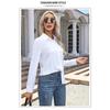 Women's Long Sleeved Shirt Office Work Shirt Casual Top