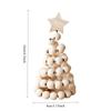 1 Stück Weihnachtsdekoration Weihnachtsdekorationen Kreativer Weihnachtsbaum aus Holz Desktop Kleine Ornamente Geschenke für Familie und Freunde
