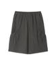 Alijibi 5P Shirring Shorts Charcoal