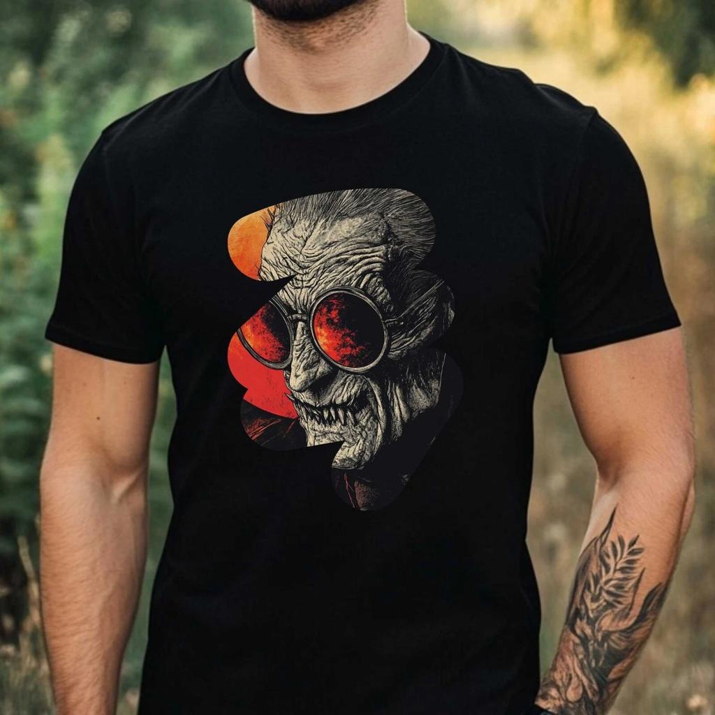 T-Shirt Herren Vampir mit Sonnenbrille Motiv Baumwolle Größe XS bis 5XL